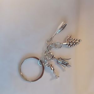 Wine aficionado keychain